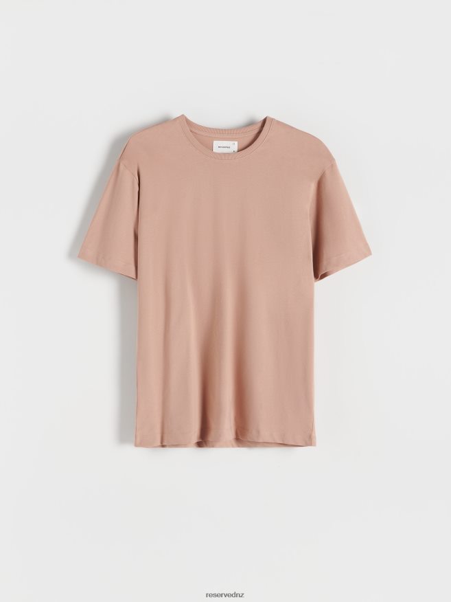 Reserved Men Oversized T-Shirt P6H08T1280 Apparel Dusty Brown