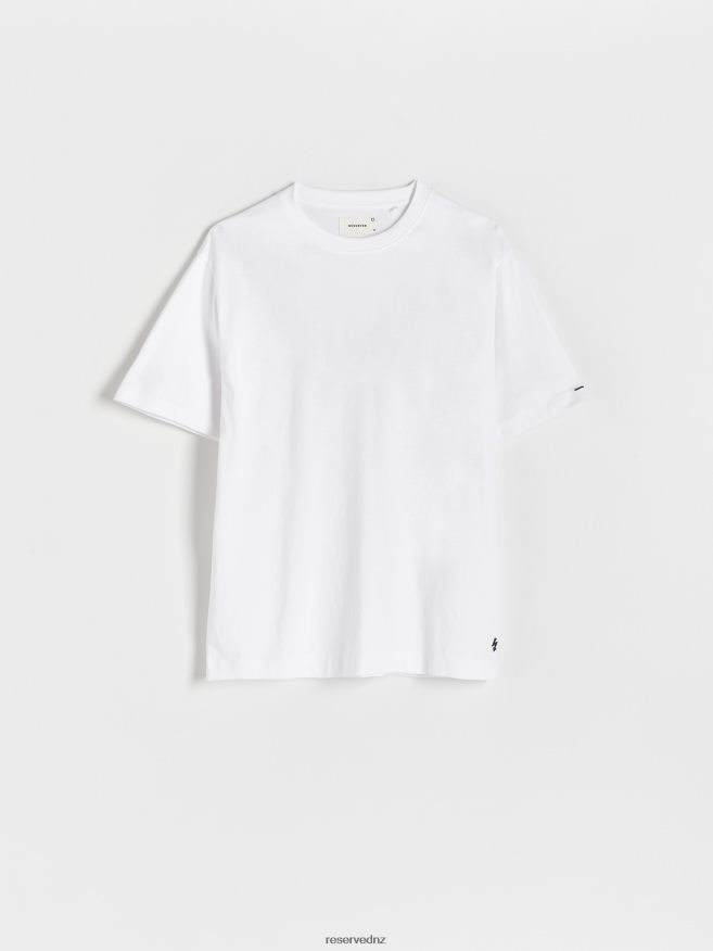 Reserved Men Oversized T-Shirt With Print P6H08T1172 Apparel White