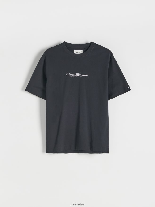 Reserved Men Oversized T-Shirt With Print P6H08T1218 Apparel Black