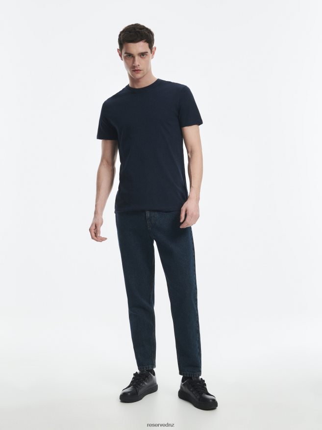 Reserved Men Regular Fit T-Shirt P6H08T1228 Apparel Navy