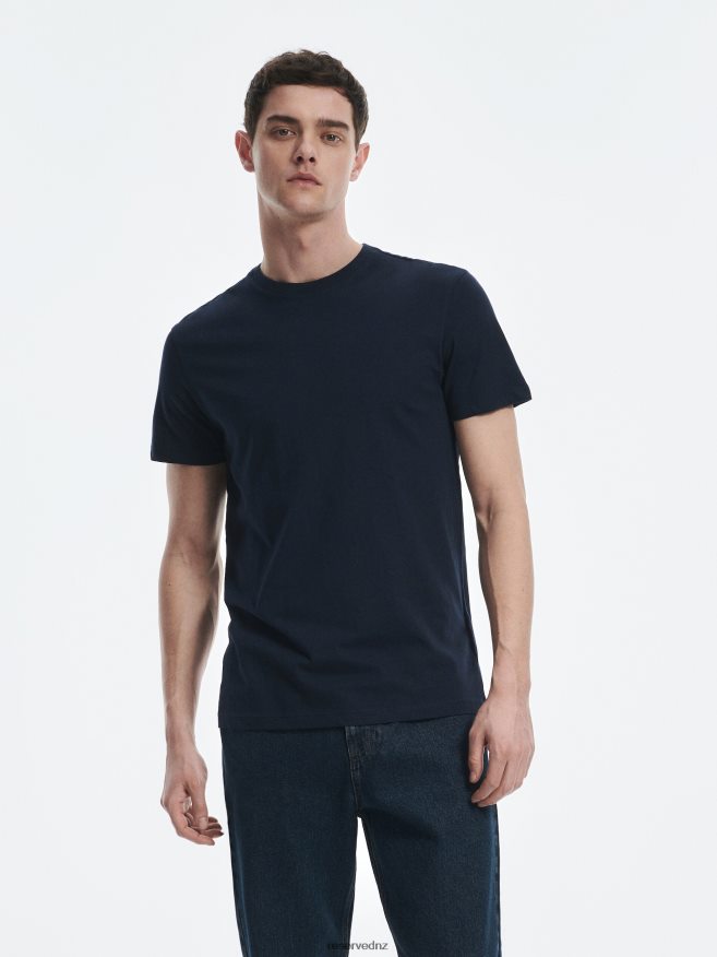 Reserved Men Regular Fit T-Shirt P6H08T1228 Apparel Navy