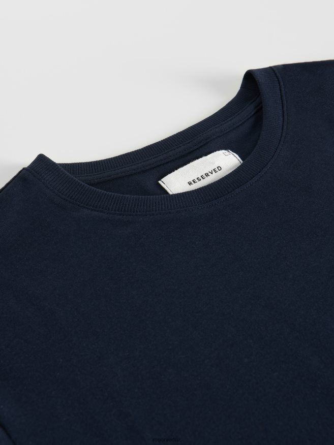 Reserved Men Regular Fit T-Shirt P6H08T1228 Apparel Navy