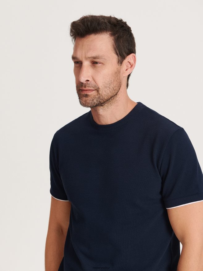 Reserved Men Regular Fit T-Shirt P6H08T1232 Apparel Navy