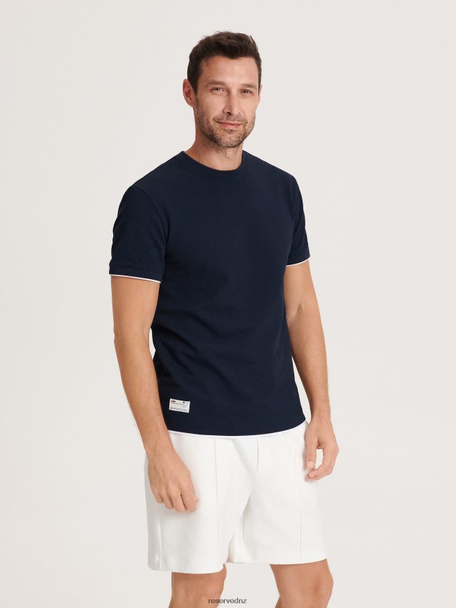 Reserved Men Regular Fit T-Shirt P6H08T1232 Apparel Navy
