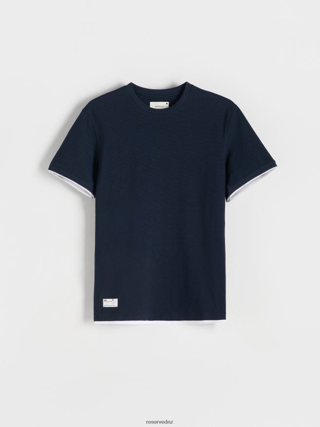 Reserved Men Regular Fit T-Shirt P6H08T1232 Apparel Navy
