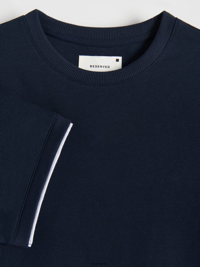 Reserved Men Regular Fit T-Shirt P6H08T1232 Apparel Navy