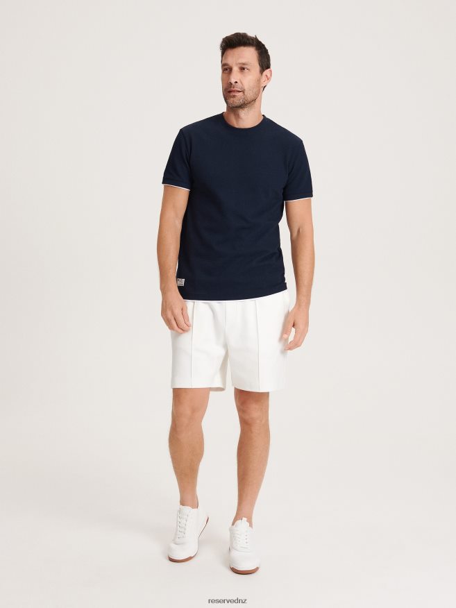 Reserved Men Regular Fit T-Shirt P6H08T1232 Apparel Navy