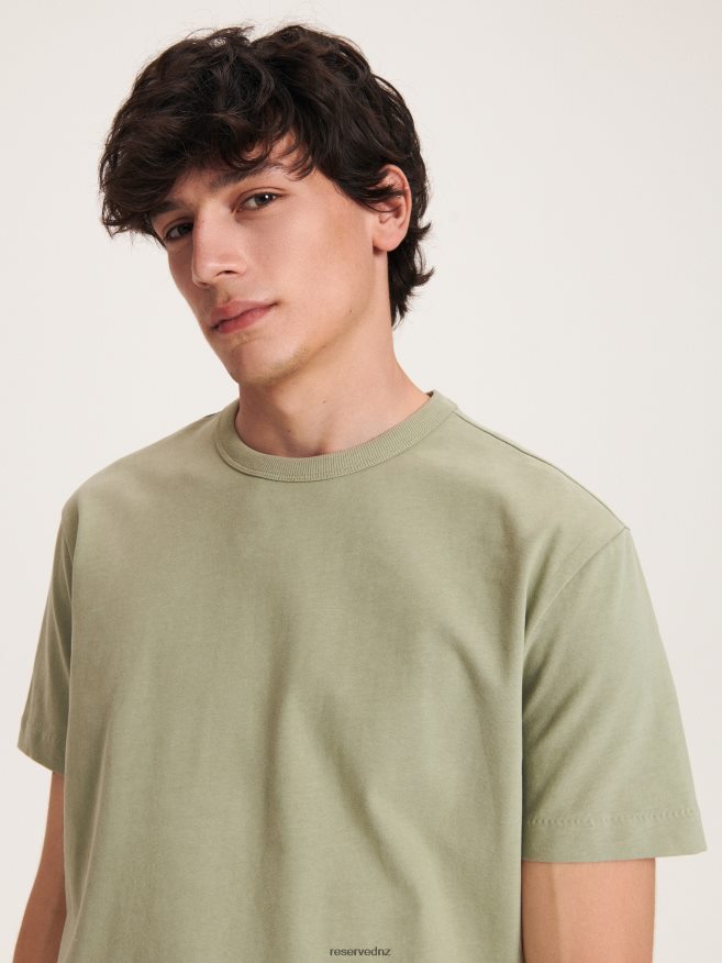 Reserved Men Regular Fit T-Shirt P6H08T1241 Apparel Pale Green