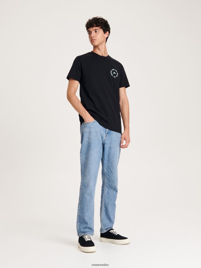 Reserved Men Regular Fit T-Shirt With Print P6H08T1308 Apparel Black