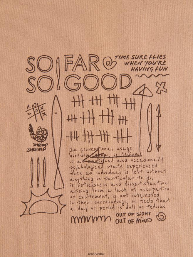 Reserved Men Regular Fit T-Shirt With Print P6H08T1318 Apparel Wheat