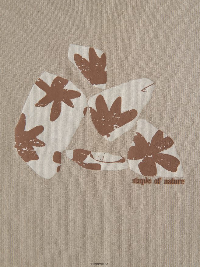 Reserved Men Regular Fit T-Shirt With Print P6H08T1319 Apparel Beige