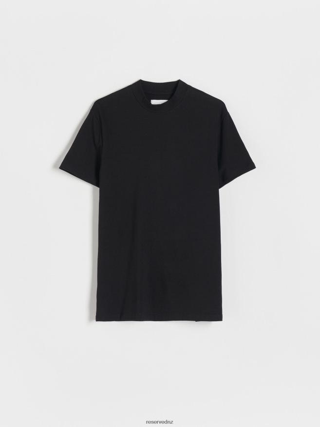 Reserved Men Slim Fit T-Shirt P6H08T1179 Apparel Black