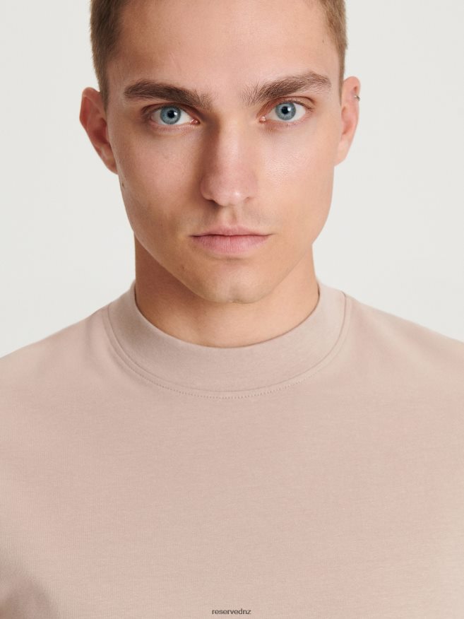 Reserved Men Slim Fit T-Shirt P6H08T1223 Apparel Beige