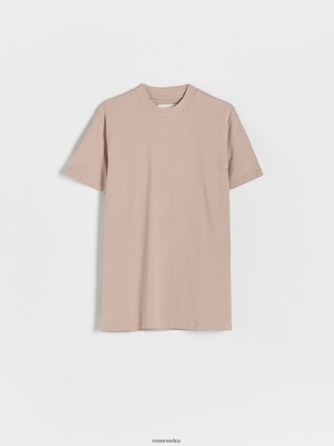 Reserved Men Slim Fit T-Shirt P6H08T1223 Apparel Beige