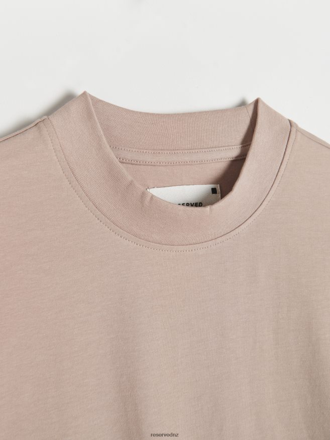 Reserved Men Slim Fit T-Shirt P6H08T1223 Apparel Beige