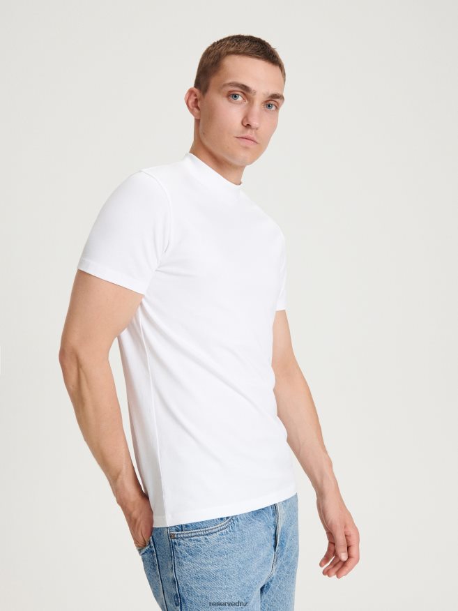 Reserved Men Slim Fit T-Shirt P6H08T1224 Apparel White