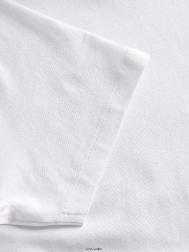 Reserved Men Slim Fit T-Shirt P6H08T1224 Apparel White