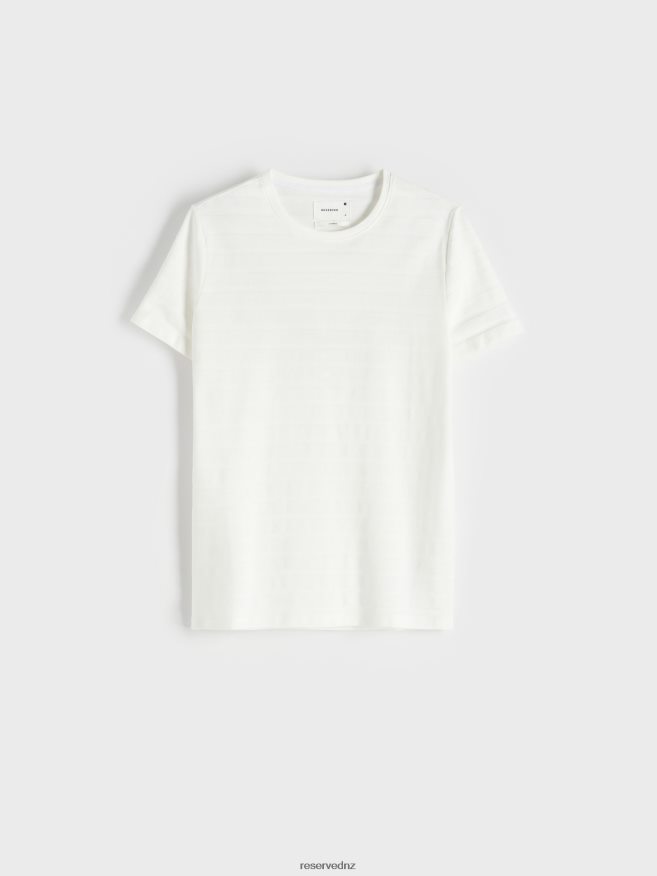 Reserved Men Slim Fit T-Shirt P6H08T1245 Apparel Cream