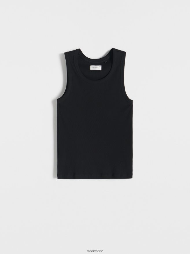 Reserved Men Cotton Undershirt P6H08T1169 Apparel Black