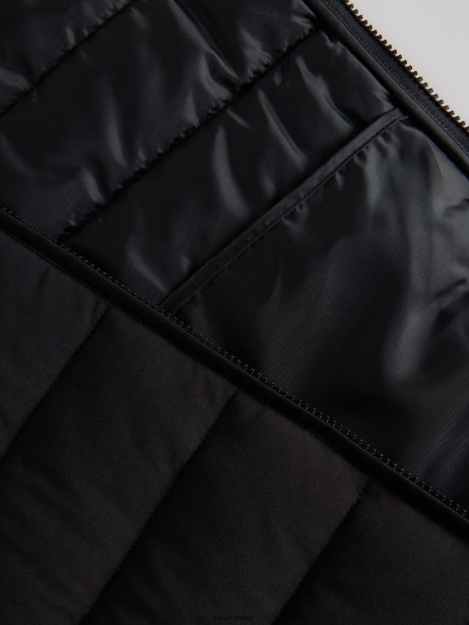 Reserved Men Hooded Vest P6H08T1642 Apparel Black