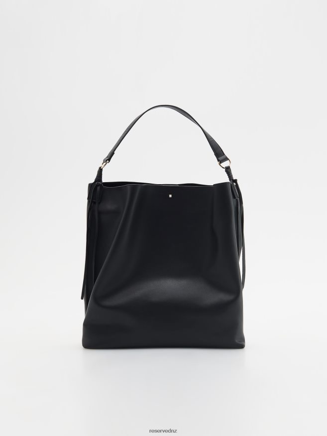 Reserved Women Faux Leather Bag P6H08T127 Accessory Black