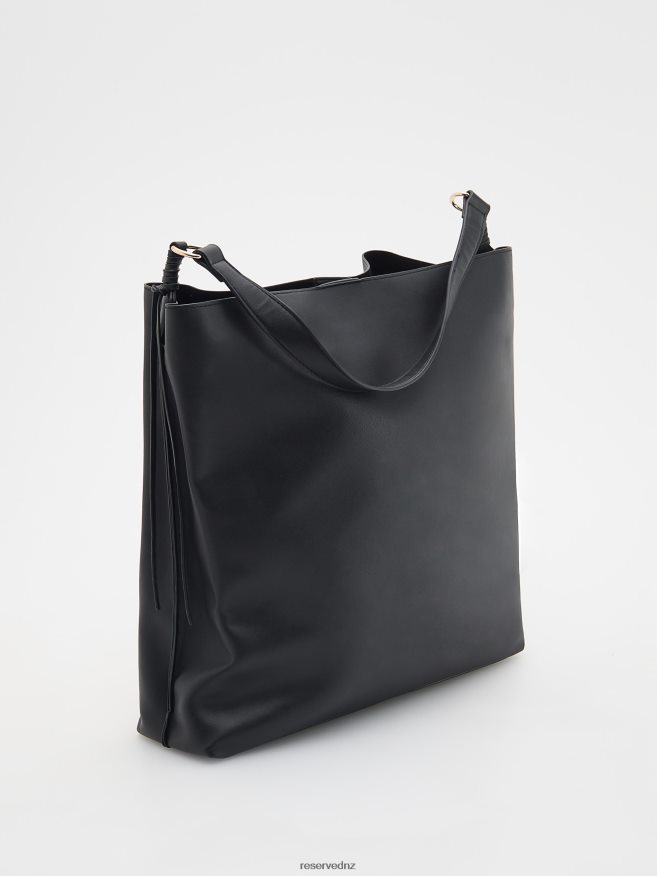 Reserved Women Faux Leather Bag P6H08T127 Accessory Black