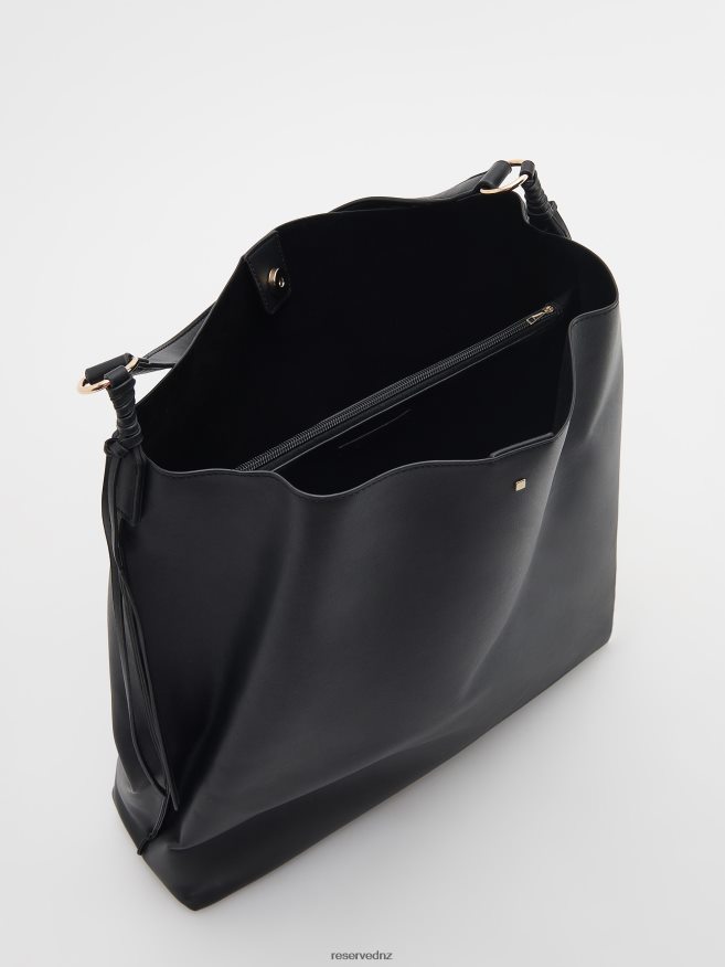 Reserved Women Faux Leather Bag P6H08T127 Accessory Black