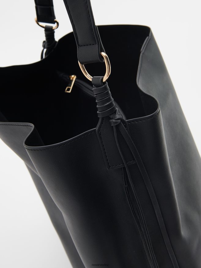 Reserved Women Faux Leather Bag P6H08T127 Accessory Black