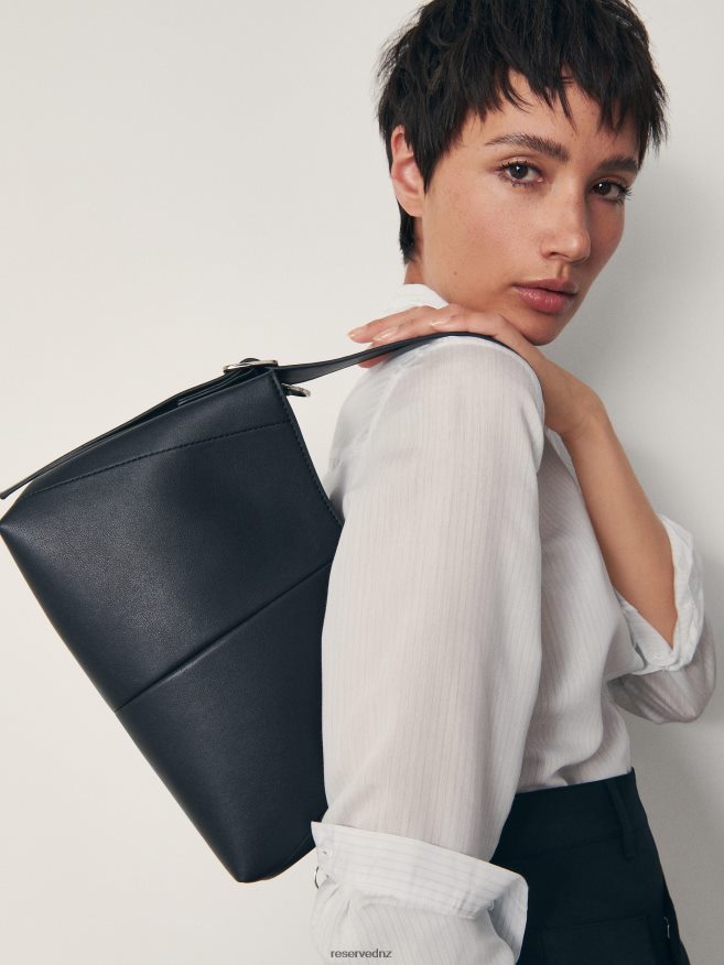 Reserved Women Faux Leather Bag P6H08T151 Accessory Black