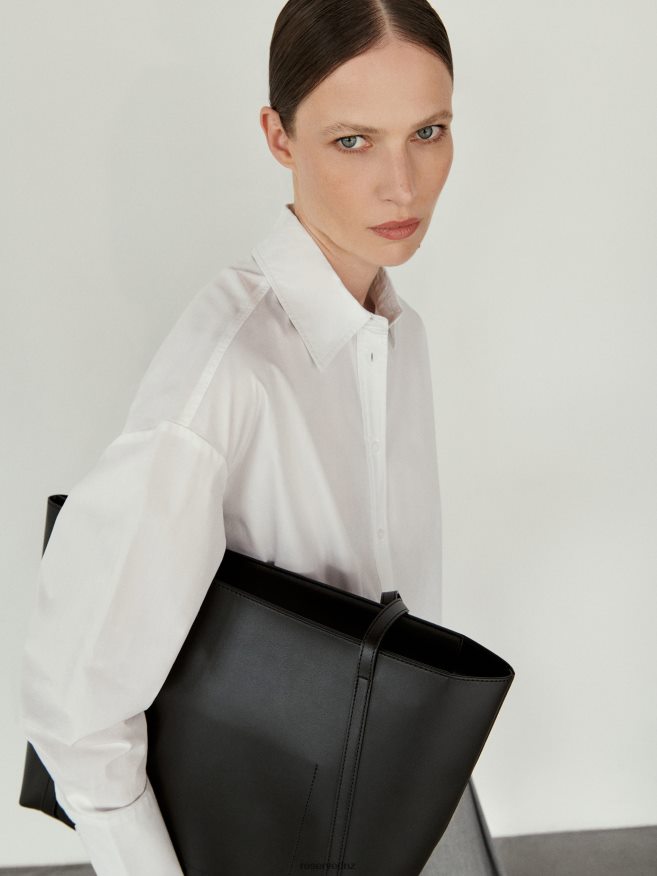 Reserved Women Faux Leather Bag P6H08T173 Accessory Black