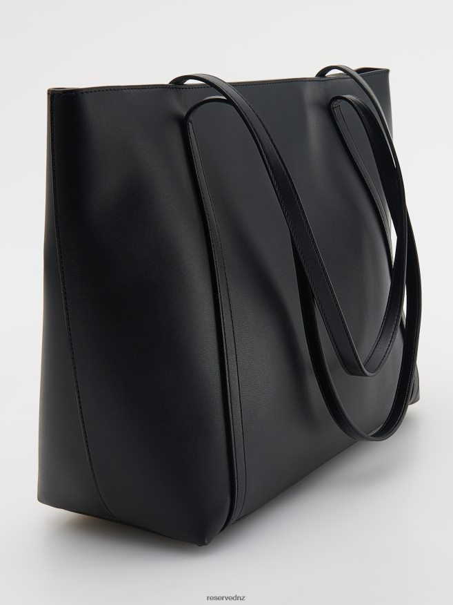 Reserved Women Faux Leather Bag P6H08T173 Accessory Black