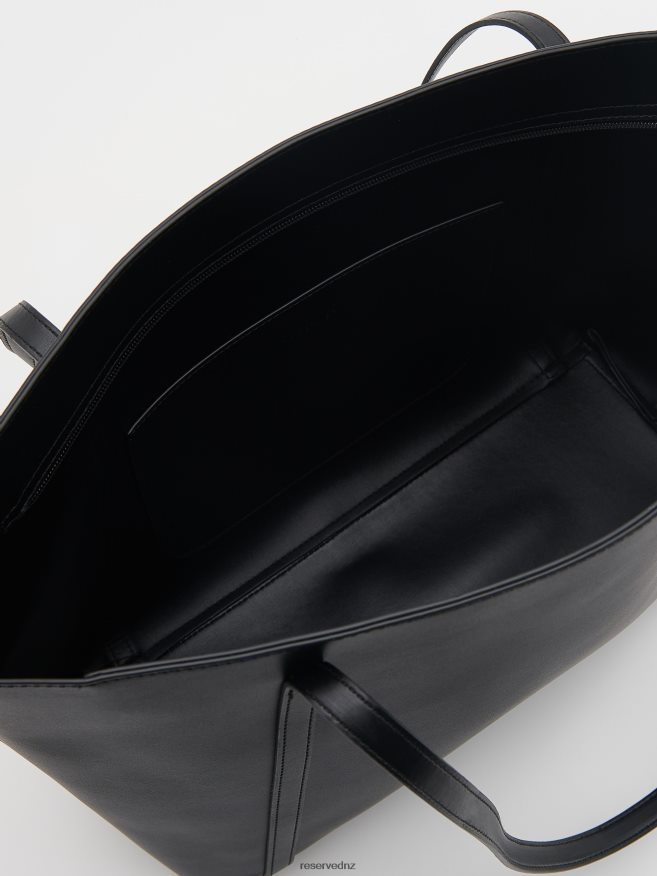 Reserved Women Faux Leather Bag P6H08T173 Accessory Black