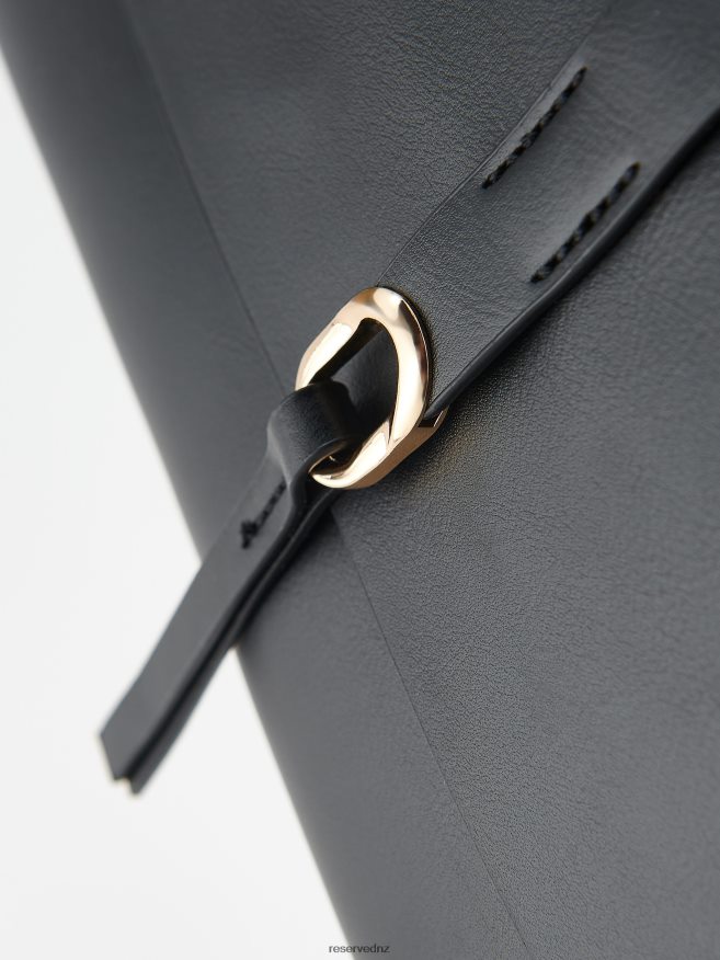 Reserved Women Faux Leather Bag P6H08T201 Accessory Black