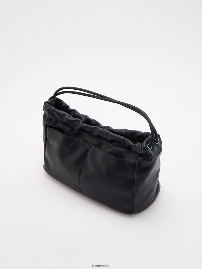 Reserved Women Faux Leather Bag P6H08T999 Accessory Black