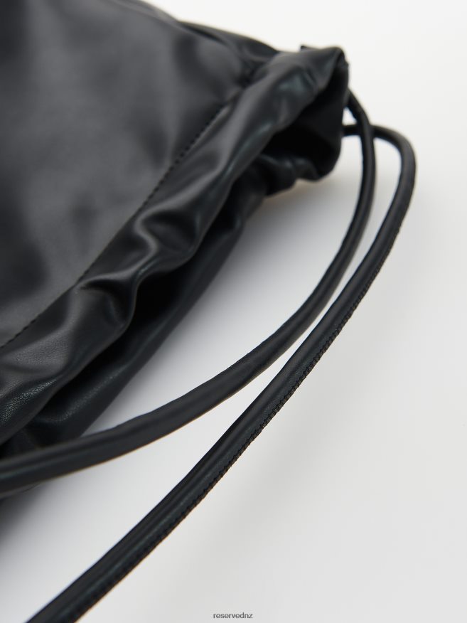 Reserved Women Faux Leather Bag P6H08T999 Accessory Black