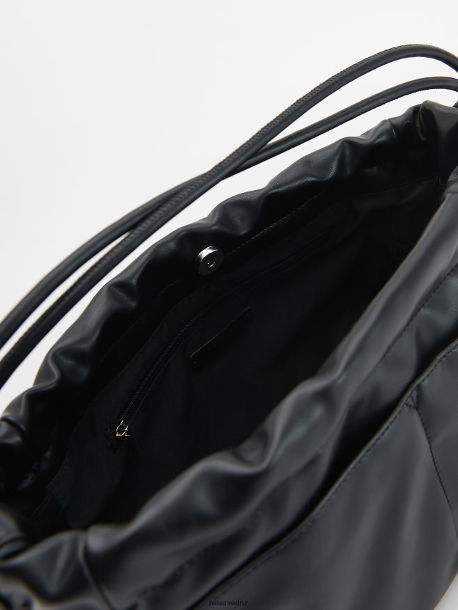 Reserved Women Faux Leather Bag P6H08T999 Accessory Black