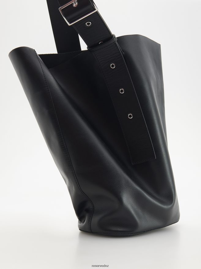 Reserved Women Leather Shopper Bag P6H08T989 Accessory Black