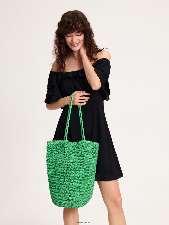 Reserved Women Woven Bag P6H08T997 Accessory Green