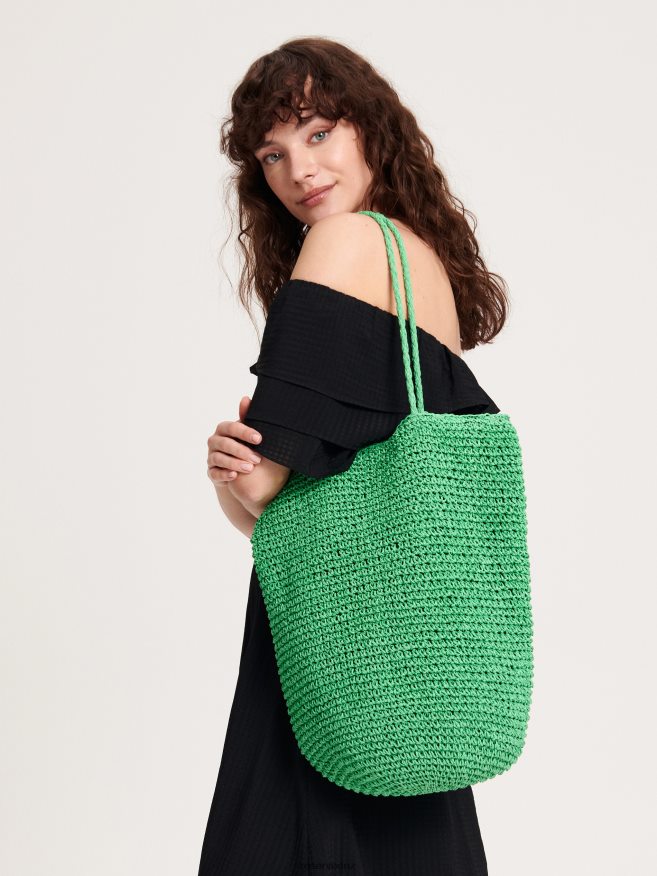 Reserved Women Woven Bag P6H08T997 Accessory Green