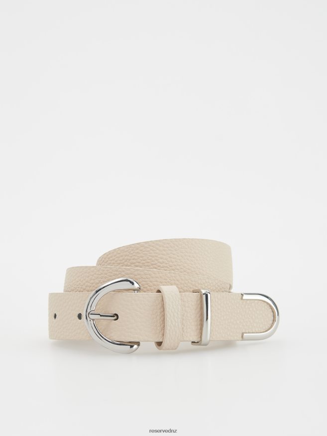 Reserved Women Buckle Belt P6H08T1021 Accessory Beige