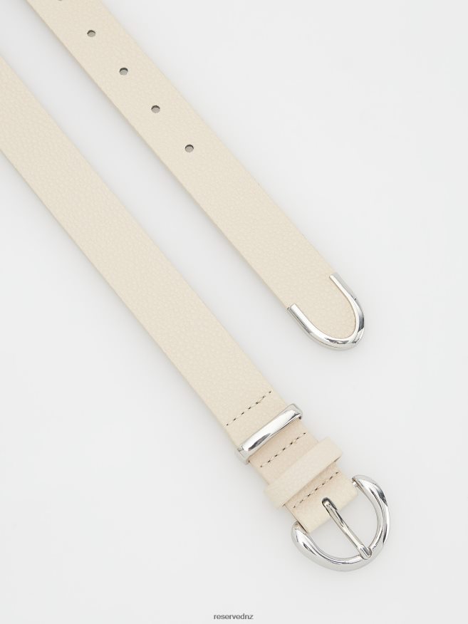 Reserved Women Buckle Belt P6H08T1021 Accessory Beige