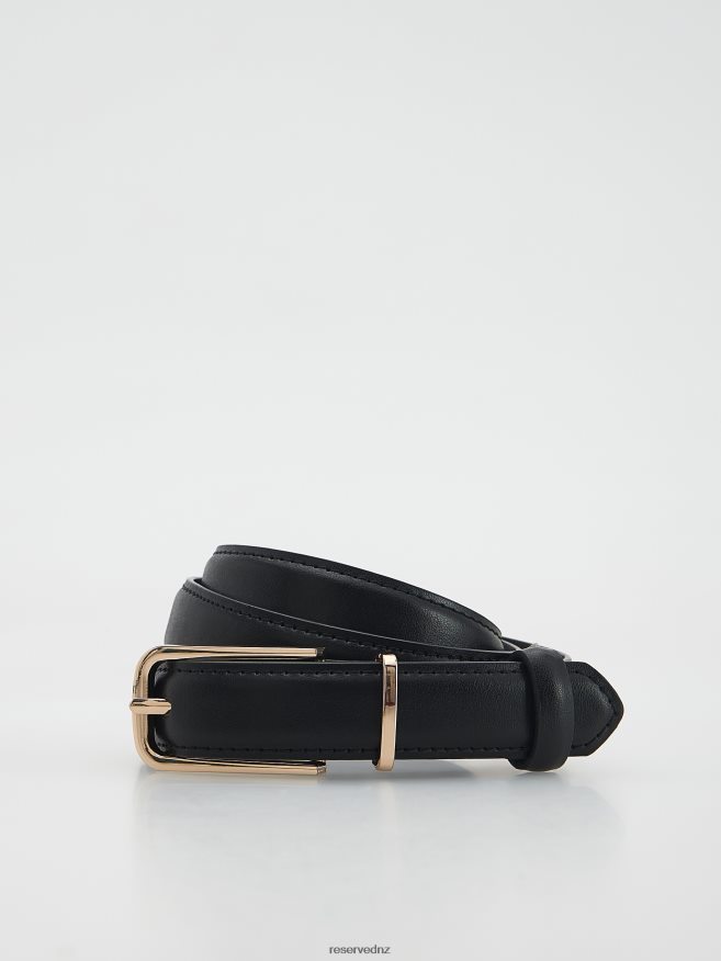 Reserved Women Buckle Belt P6H08T1026 Accessory Black