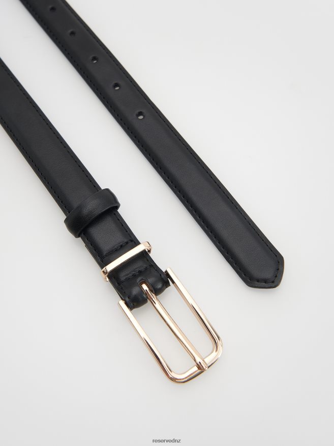 Reserved Women Buckle Belt P6H08T1026 Accessory Black