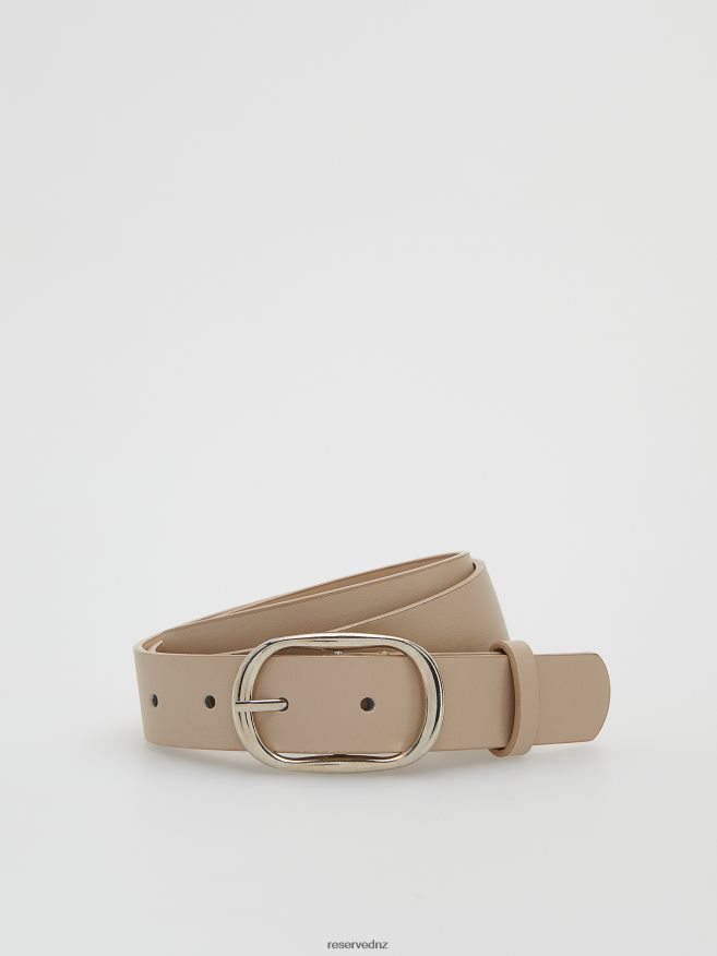 Reserved Women Buckle Belt P6H08T1029 Accessory Beige