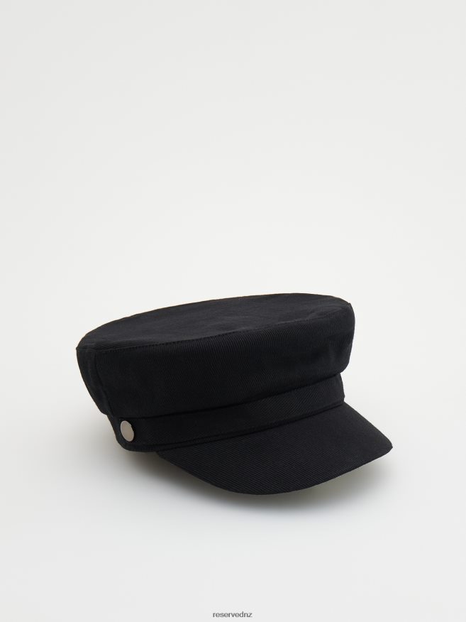 Reserved Women Baker Boy Hat P6H08T1002 Accessory Black