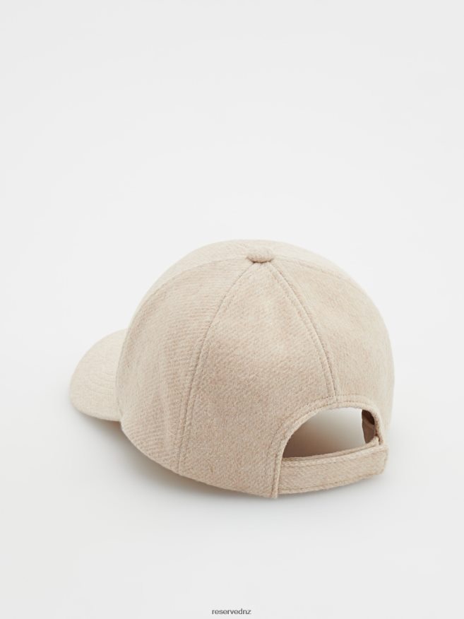 Reserved Women Wool Blend Beanie P6H08T1005 Accessory Beige