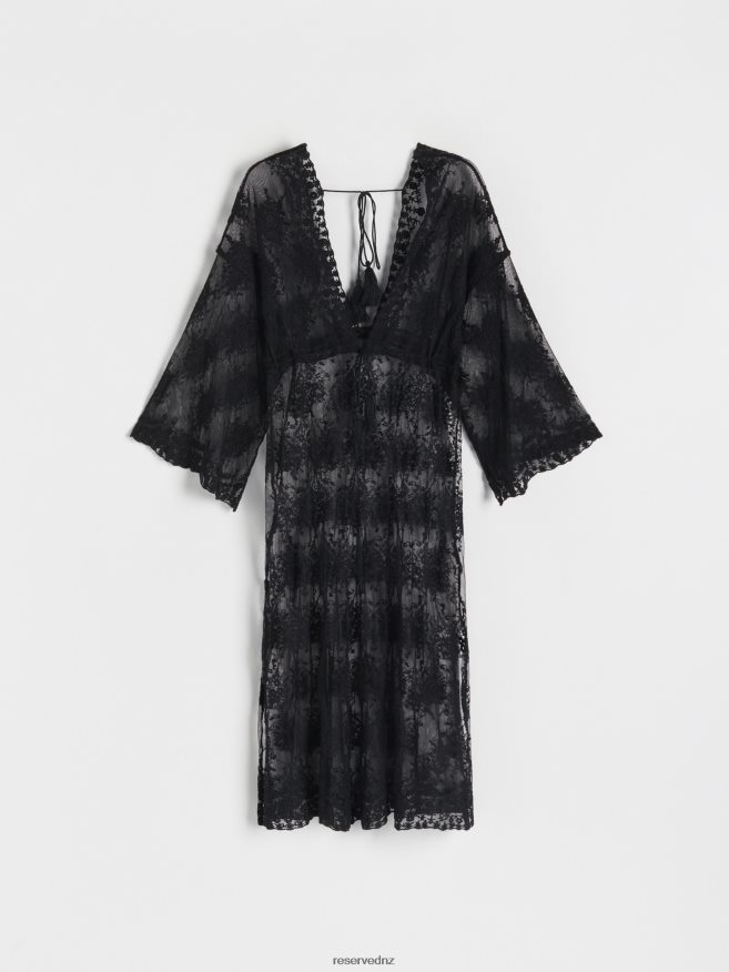 Reserved Women Beach Cover Up P6H08T1020 Apparel Black