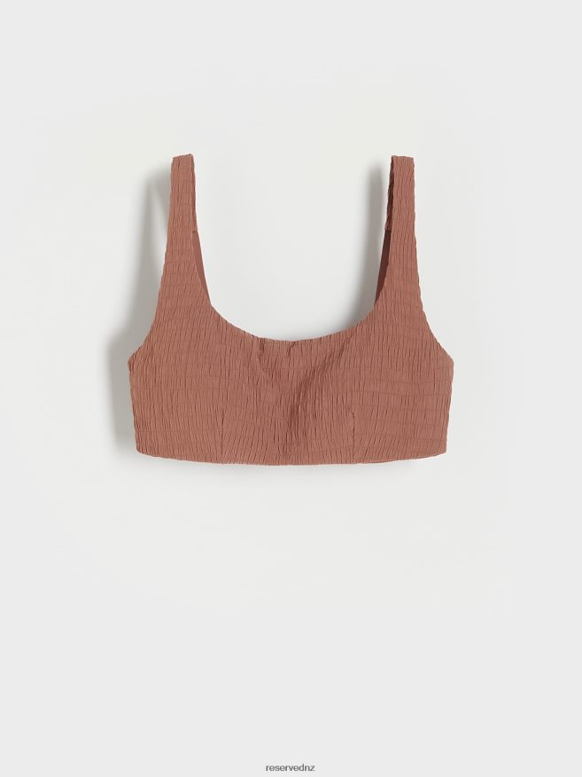 Reserved Women Bikini Top P6H08T1056 Apparel Brown