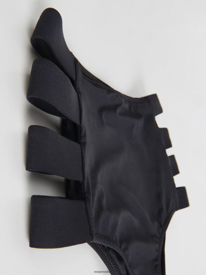 Reserved Women High Waist Bikini Panties P6H08T1066 Apparel Black