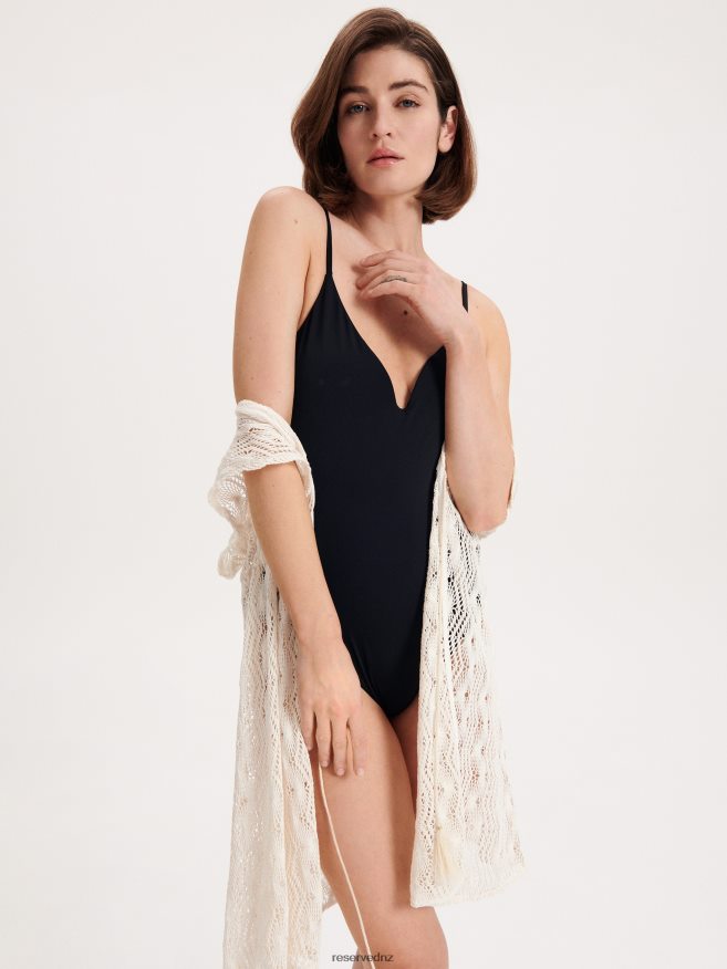 Reserved Women One Piece Swimsuit P6H08T1047 Apparel Black